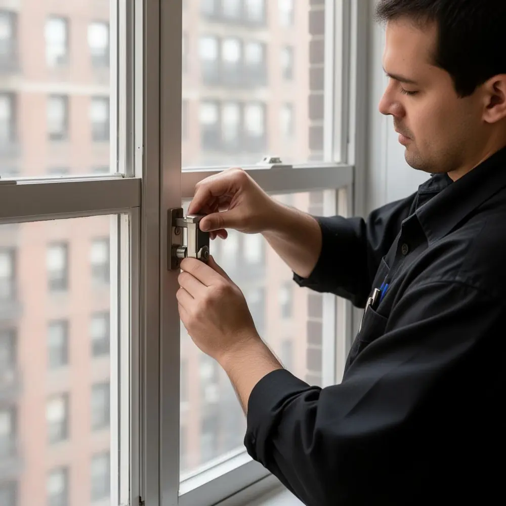 Installing a window security lock in a NYC apartment